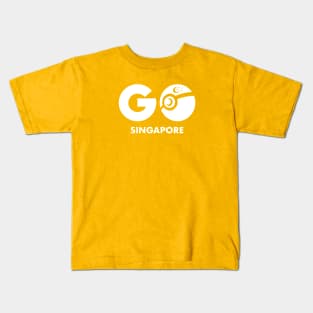 GO Singapore White Kids T-Shirt